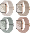 4 Pack Braided Stretchy Bands Compatible by Suitisbest