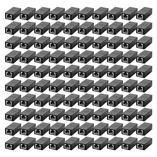 ZUZONG 100 PCS Gigabit RJ45 Coupler, Ethernet Extender Connector in Line Coupler by ZUZONG