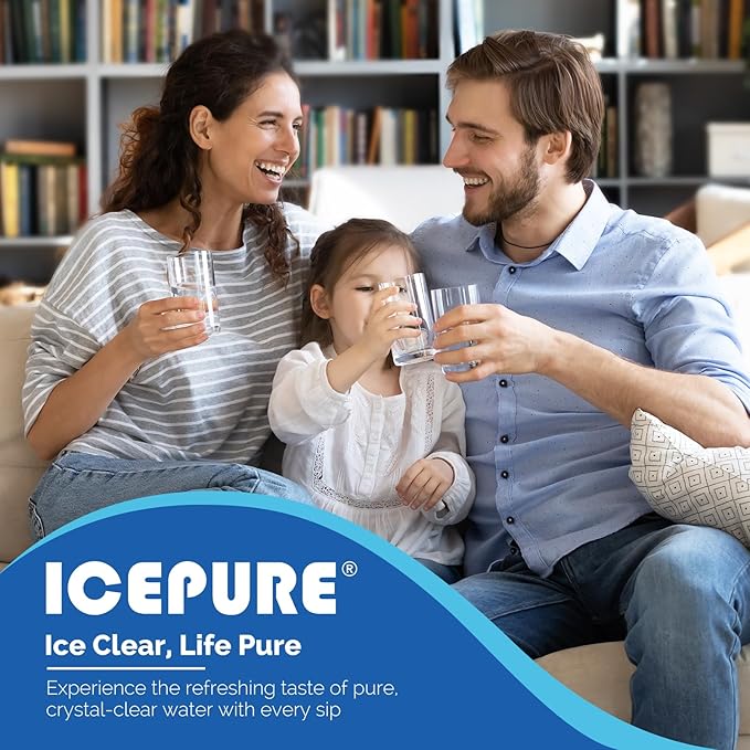 ICEPURE DA29-00003G Replacement for DA29-00003B DA29-00003A, Aqua-Pure Plus DA29-00003D DA29-00003F DA97-06317A, HAFCU1, WF289, WSS-1 WFC2201 HDX FMS-1 RWF1100A Refrigerator Water Filter 3PACK
