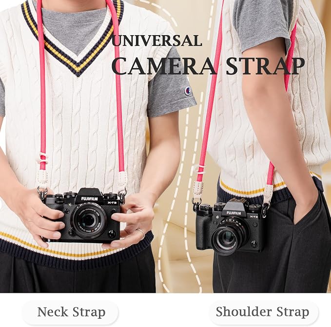 VOVMOEYA Nylon Braided Camera Rope Strap, Camera Neck Shoulder Strap - Image 4