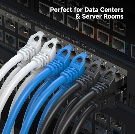 Cable Matters 10Gbps 10-Pack Snagless Short Shielded Cat 6A Ethernet Cable - 1ft - Image 8