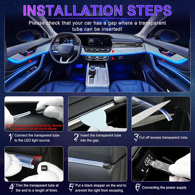 LivTee Smart Car LED Interior Lights - Image 5