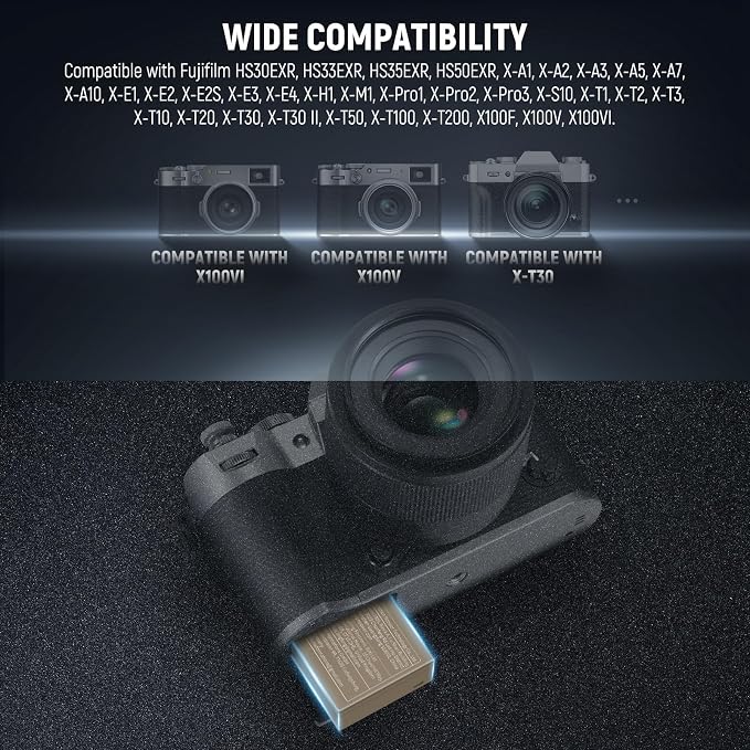 NEEWER 1050mAh NP-W126S NP-W126 Replacement Camera Battery - Image 2