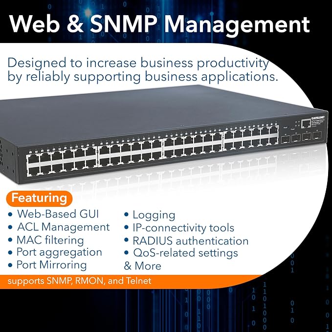 Intellinet 48 Port Web Managed Gigabit Ethernet Switch - Image 4