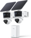 aosu T2 Pro Solar Security Cameras Wireless Outdoor, 2 Cam Kit, 3K Dual Cam No by AOSUSecurityOffical