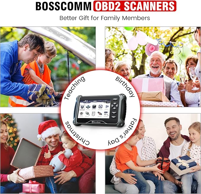 2026 BOSSCOMM IF742 OBD2 Scanner, ABS/SRS/Transmission/Check Engine Code Reader Scan Tool with 6 Resets, ABS Bleeding/Oil/EPB/SAS/Throttle/BMS, Scanner Diagnostic Tool for All Cars, Upgraded of IF740