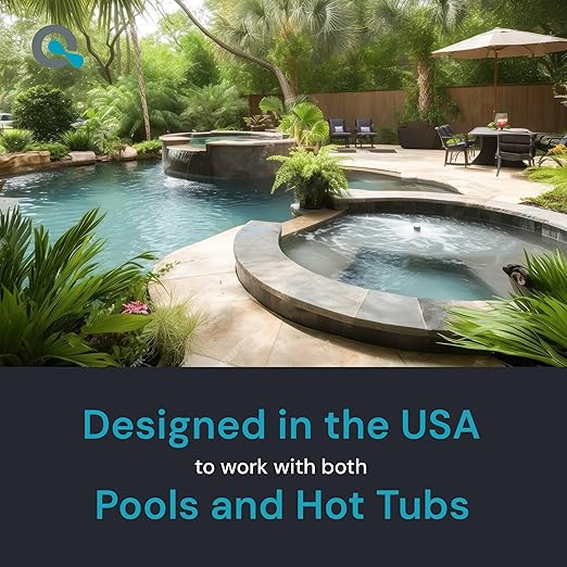 AquaDoc 7-in-1 Spa & Hot Tub Test Strips - 50 Pool Test Strips for pH, Chlorine, Hardness, Bromine, Cyanuric Acid, Alkalinity