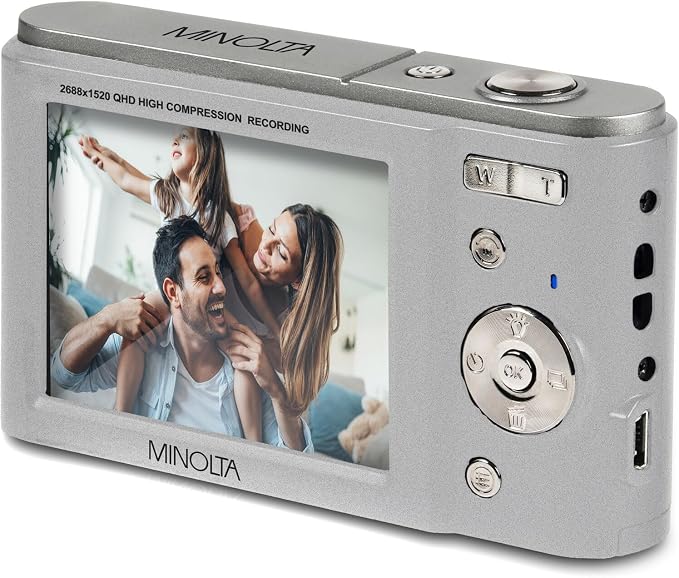 Minolta MND20 44MP Digital Camera – 2.7K Ultra HD Video, 16X Digital Zoom - Image 6