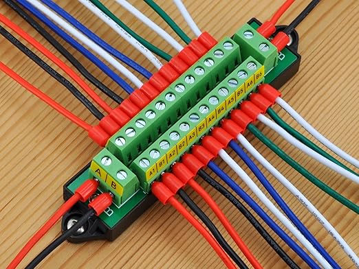 16Amp AC/DC 48V 2x12 Position Terminal Block Distribution Module. OONO D-1410GP