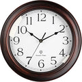 KECYET Atomic Wall Clock 10 Inch, Silent Non-Ticking Vintage Clock Battery Operated Classic Analog Decorative for Kitchen, Living Room, Office, Bedroom, Bathroom (Bronze)