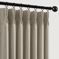 Memory Trained Pinch Pleated Curtains 84 Inches Long, Viral Linen Pinch Pleat by ANRODUO