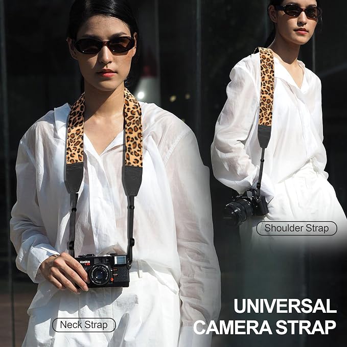 Padwa Lifestyle Leopard Velvet Camera Strap - Image 2