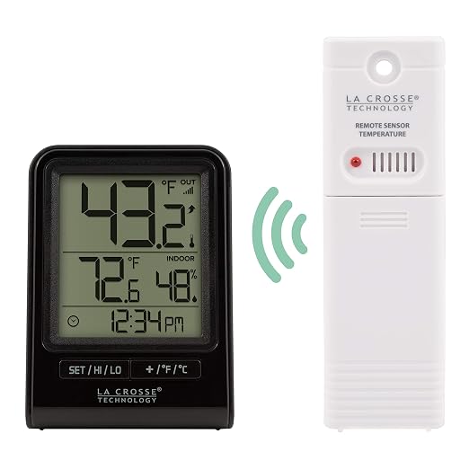 La Crosse Technology 308-1409BT-CBP Black Wireless Temperature & Humidity - Image 2