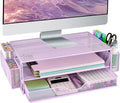 AUPSEN Computer Monitor Stands Riser，2-Tier Desk Organizers and Accessories by AUPSEN