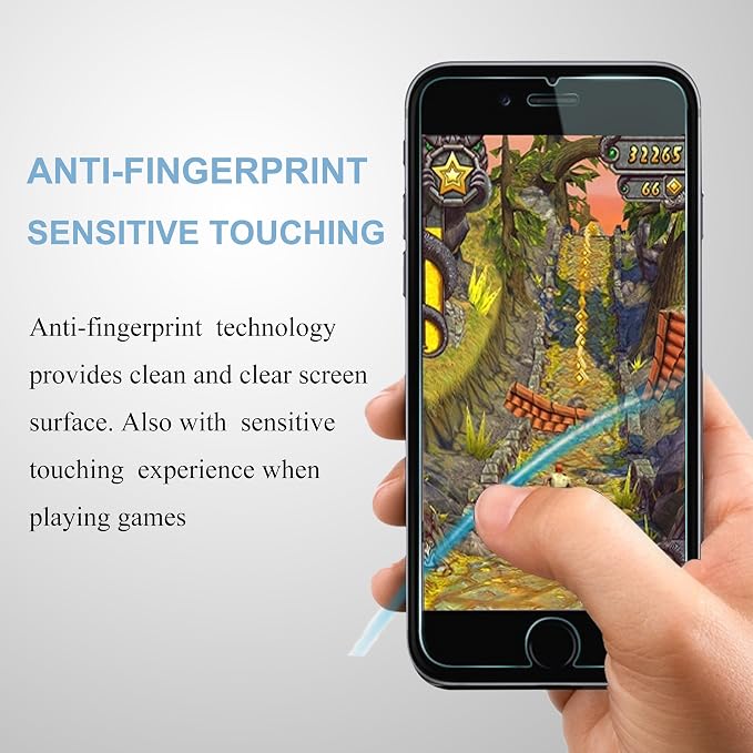 Ailun Screen Protector for Apple iPhone 8, 6 3Pack, 2.5D Edge Tempered Glass - Image 6