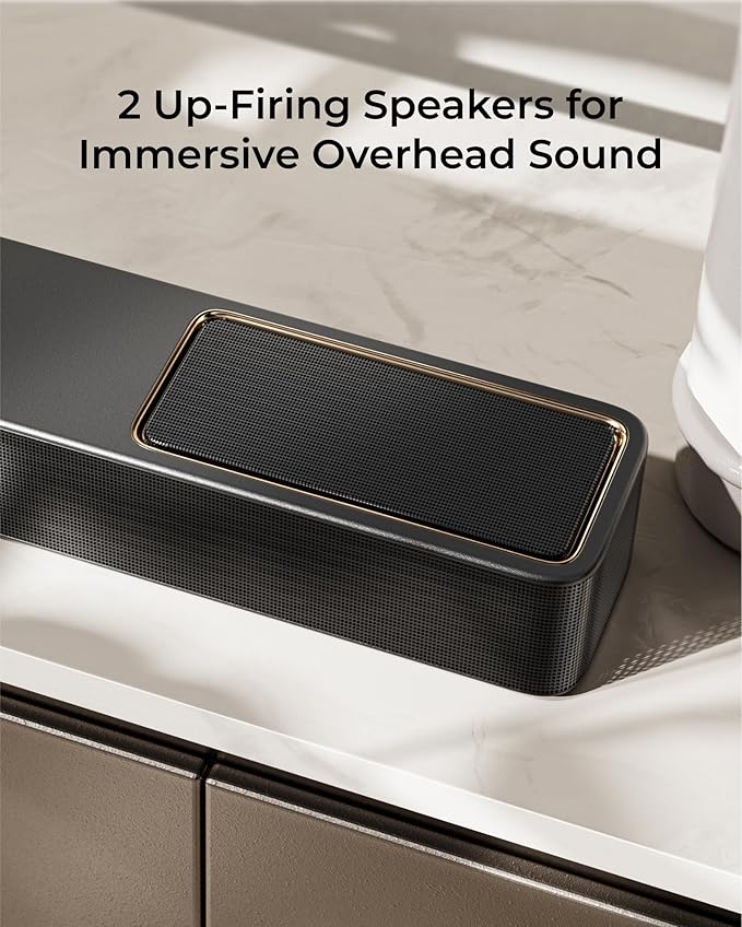 ULTIMEA Skywave X40 5.1.2ch Sound Bar for Smart TV w/Dolby Atmos, Wireless Surround Sound System for TV, 530W Soundbar with Wireless Subwoofer, GaN Amplifier, 4K HDR Pass-Through, HDMI eARC, BT 5.4