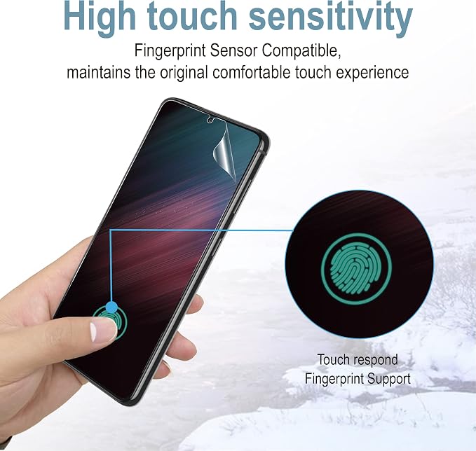 AACL 3-Pack for Samsung Galaxy S22 Screen Protector Hybrid Film, - Image 8