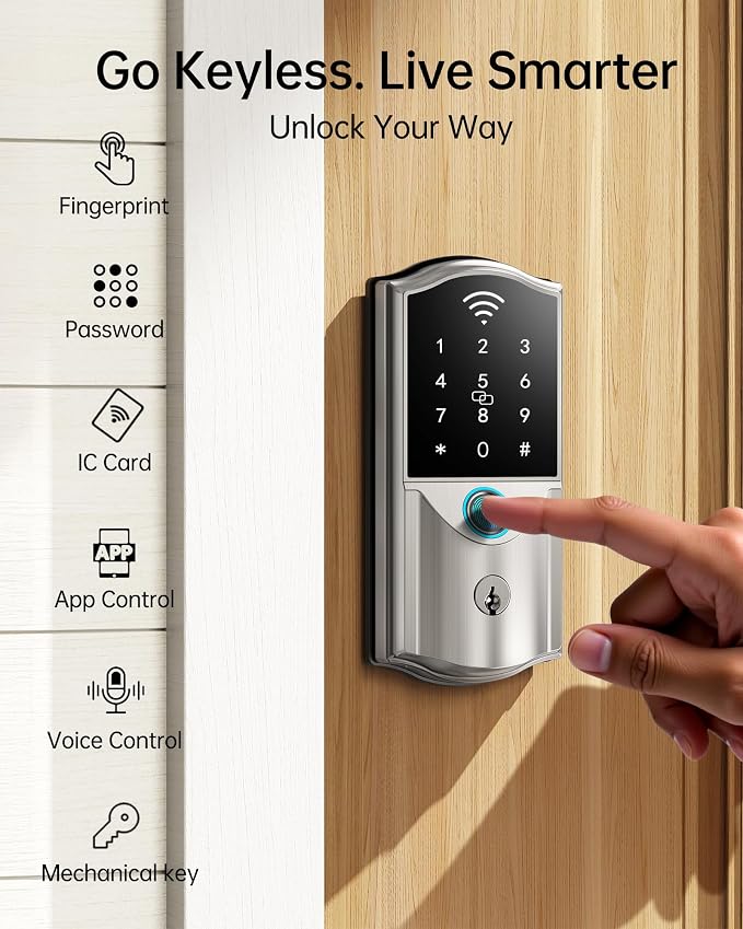 Built-in WiFi Smart Deadbolt Lock - Image 4