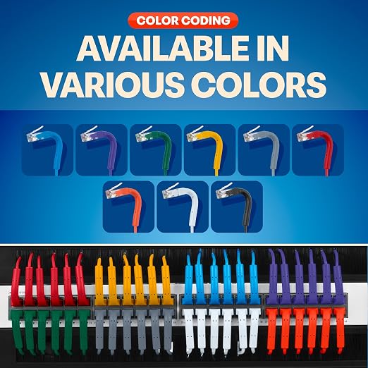 Everest Ultra Slim Cat6a Ethernet Patch Cables 5ft Orange - Image 6