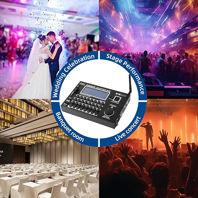Ygybeyond Wireless DMX Controller, DMX512 Controller,512Channel,Stage Lighting Equipment & Accessorie For Dj, Ktv, Large Concert, DMX Light Controller (512 channel DMX-512)