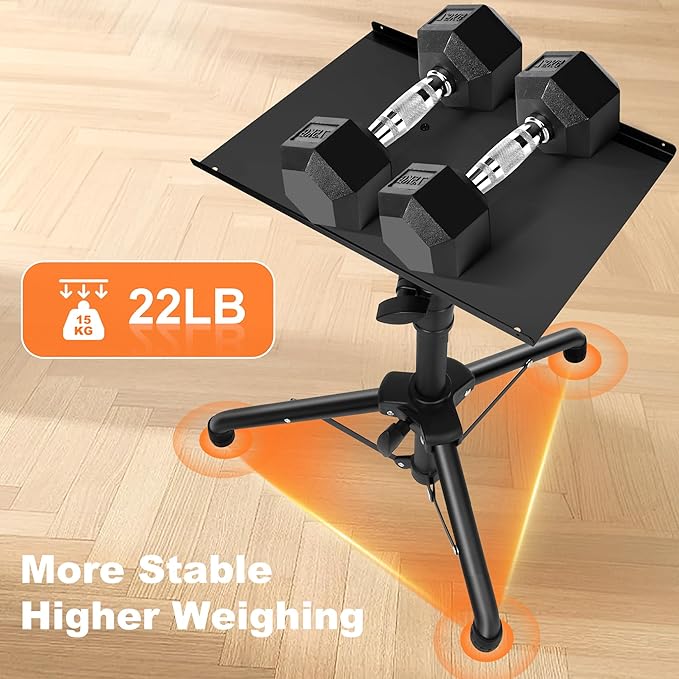 GrowDaily Projector Stand,Projector Laptop Stand Tripod Laptop Tripod Stand Height 24.4" To 46" Laptop Floor Stand For Dj Equipment, Outdoor Movies, Office, Home, Stage Or Studio (Black)