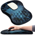 KUOSGM Mouse Pad Wrist Support, Ergonomic Mouse Pad with Massage Dot, Comfortable Computer Mouse Pad for Laptop, Wrist Rest Pain Relief Mousepad with Non-Slip PU Base for Office & Home, 12 x 8 in