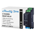 Shelly Pro 2PM | Wi-Fi & LAN 2-Channel Smart Relay with Power Metering | Home Automation | Compatible with Alexa & Google Home | iOS Android App | Remote Appliances Control & Monitoring