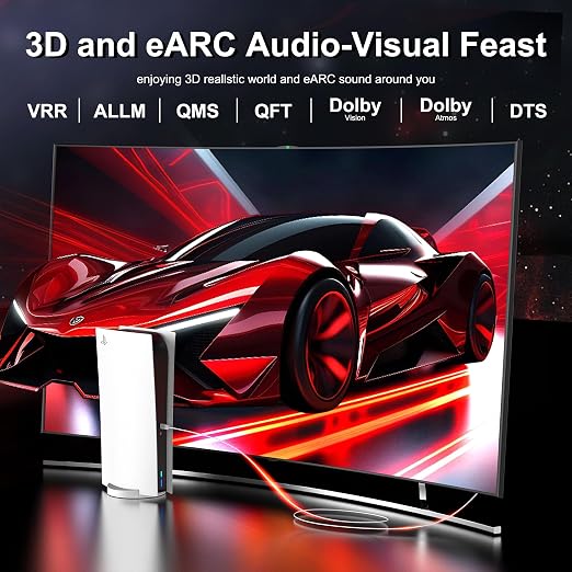 8K Fiber Optic HDMI Cable 130 FT, 8K@60Hz 4K@240Hz, Thin Extra Long HDMI Cable - Image 4