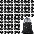 80 Pack Practice Golf Balls Limited Flight 42 mm Golf Training Airflow Hollow Plastic Ball for Women Men Indoor Outdoor Driving Range Swing Practice Home