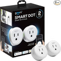 Geeni Dot Smart Plug with 2.4GHz WiFi Connectivity – 2-Pack Compact, by Geeni