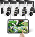 Hiseeu Solar Security Cameras Wireless Outdoor, Auto Tracking Dual-Lens by Hiseeu