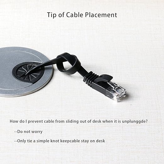 Jadaol Cat 6 Ethernet Cable 10ft 2-Pack, 10Gbps Support Cat8 Cat7 Network - Image 7