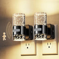 L LOHAS LED Motion Sensor Night Light,Dimmable Night Lights Plug into Wall, 2 Pack 3000K Night-Lights with 0-100 LM Adjustable, Acrylic Bubble Plug in Nightlights for Bathroom Hallway Nursery