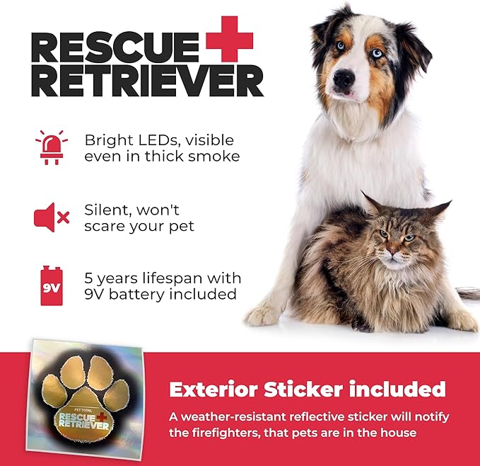 Rescue Retriever- Smoke Detector for pet Rescue in a Smoke or fire Emergency.