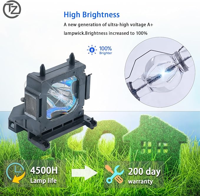 TZRSQL LMP-H210 Replacement Projector Lamp for Sony VPL-HW45ES VPL-HW60 VPL-HW65 VPL-HW65ES VPL-VW65ES VPL-HW60ES VPL-HW48ES VPL-HW65E VPL-HW45E VPL-HW45EW VPL-HW45AES VPL-HW65AES/HW65EW with Housing