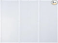 Daanxw Pegboard Rack Garage Storage Steel Horizontal PegBoard Pack,Steel Pegboard Heavy Duty- 3 Pack 16-Inch X 36-Inch Metal Peg Board Tool Organization Panels (White)