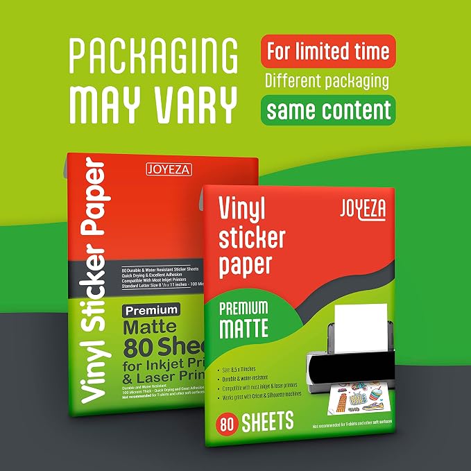 JOYEZA Premium Printable Vinyl Sticker Paper - Image 6