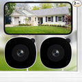 INFIYA 2K No Drill Window Camera-2 Pack 2.4Ghz & 5Ghz WiFi Dome Cameras by INFIYA