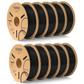 ELEGOO PLA Filament 1.75mm Black 10KG, 3D Printer Filament Bulk Dimensional Accuracy +/- 0.02mm, 10 Pack 1kg Cardboard Spool(2.2lbs) 3D Printing Filament Fits for Most FDM 3D Printers