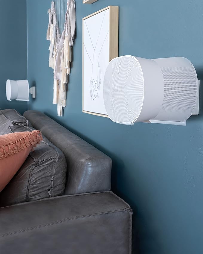 Adjustable Speaker Wall Mount Designed for The Sonos Era 300™ (Pair) White