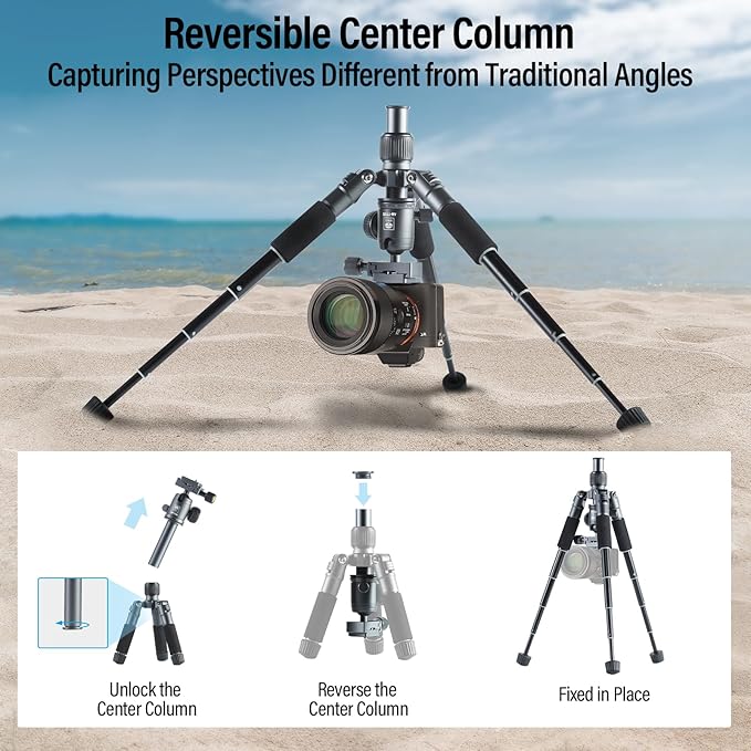 SIRUI Compact Mini Desktop Tripod, Loaded up to 17.64lbs, Phone Holder Included - Image 6