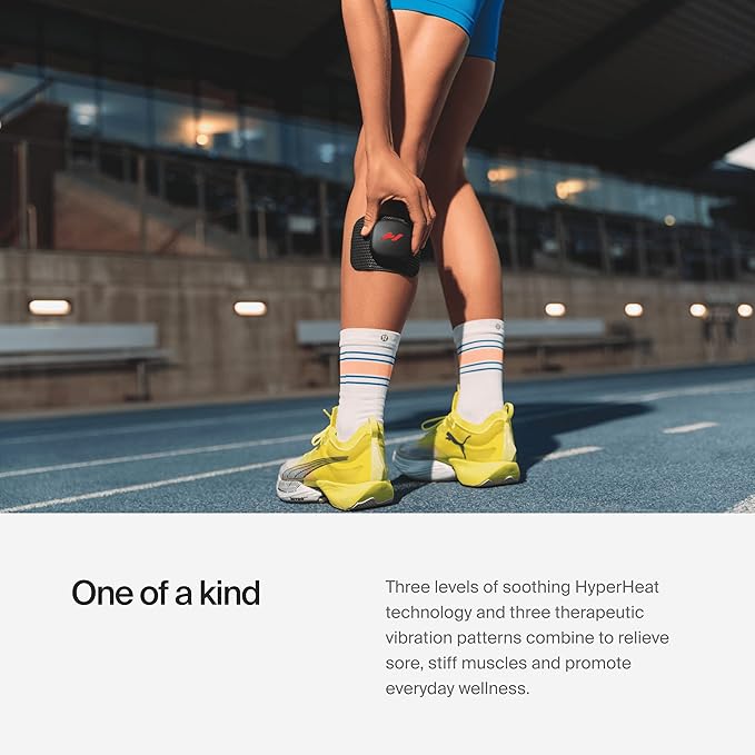 Hyperice Venom Go - Advanced Heat and Vibration Wearable - Venom Go Pack Includes Venom Go Pod - Case and Refill Pads