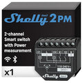 Shelly 2PM Gen3 | WiFi 2-Channel Smart Relay Switch with Power Metering | Home Automation | Roller Shutters, Blinds, Gates Control | Remote Control | Alexa & Google Home | iOS Android App