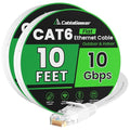 Cat 6 Ethernet Cable 10ft 2-Pack, Indoor&Outdoor, High Speed 10Gbps Internet by CableGeeker