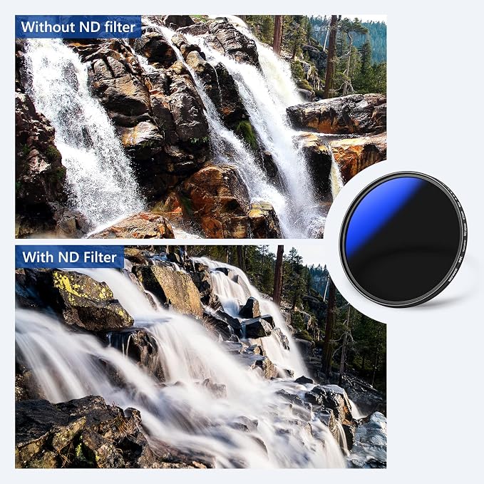 NEEWER 67mm Variable ND Filter ND2-ND400, Neutral Density Filter, Water and - Image 8