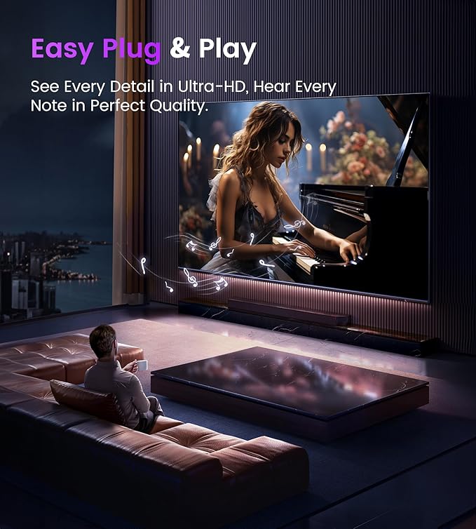 avedio links HDMI ARC/eARC Audio Extractor Converter 8K@60Hz 4K@120Hz, HDMI to Optical SPDIF + 3.5mm AUX Jack Stereo Audio Adapter Converter Splitter Inserter Support HDCP2.3 Digital PCM DTS 5.1