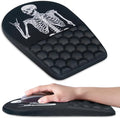 BOCHEERY Ergonomic Mouse Pad Wrist Support,Upgrade Mousepad with Massage Design,Non-Slip PU Base Desktop Mouse Pads for Pain Relief, Computer, Office & Home,12 x 8 in（F-Black Human Skeleton）