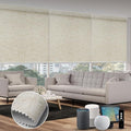 SmartWings Motorized 100% Blackout Shades Blinds, Custom Size, Cordless Window by SmartWings