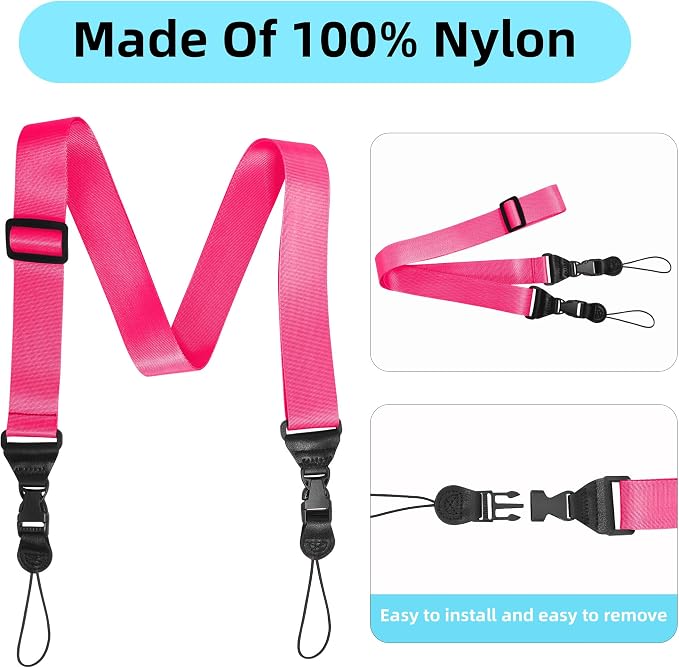 Adjustable Shoulder Strap:Comfortable iPad Strap Nylon Neck Lanyard - Image 6