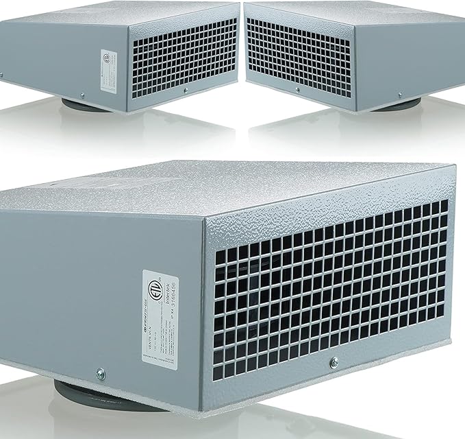 VENTS-US VCN 150 - Wall Mounted Outdoor Exhaust Ventilation Fan Compatible with 6 Inch Diameter Duct - 302 CFM